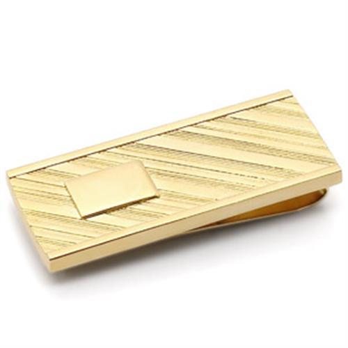 JCE875 Gold Brass Money clip with No Stone-Default Title