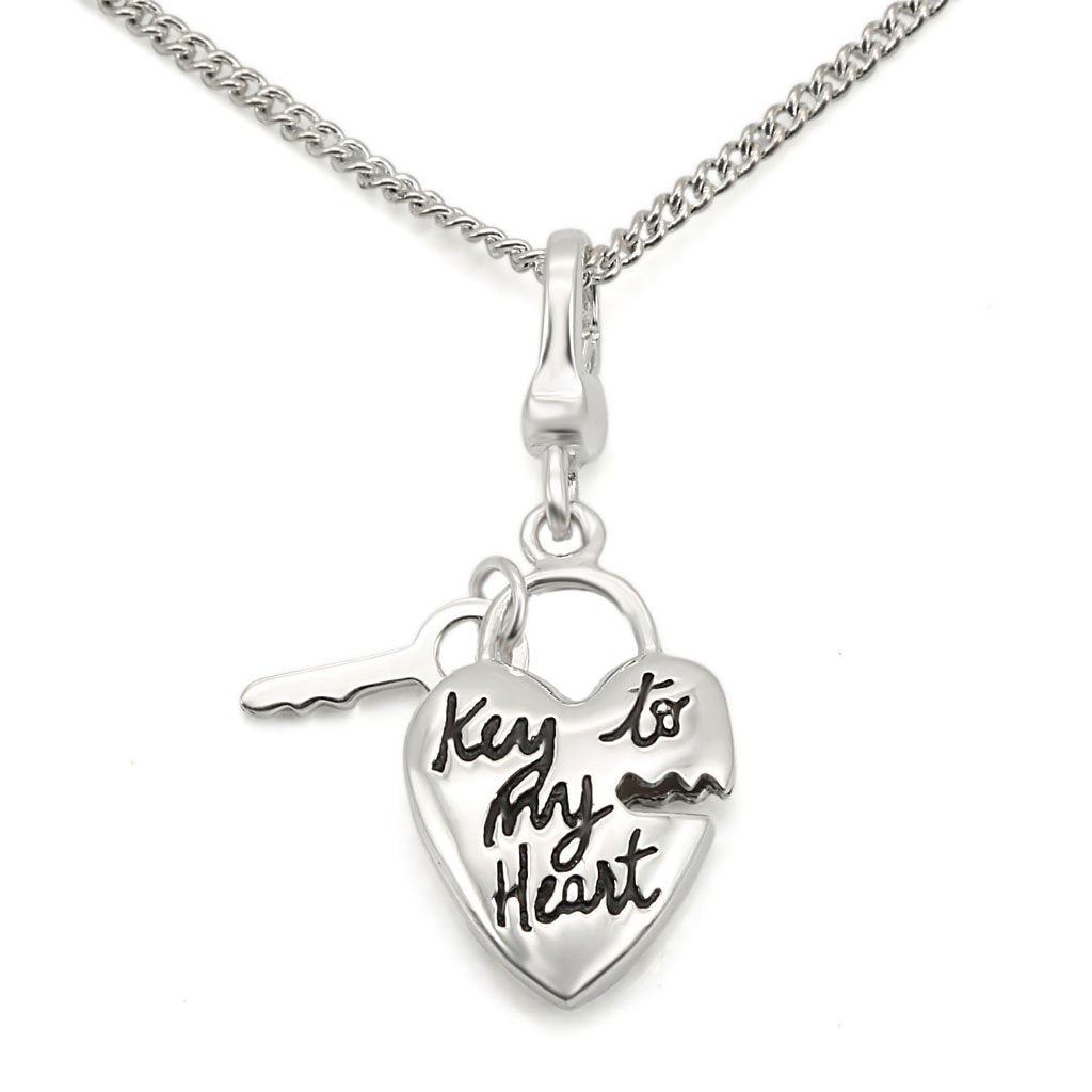 JCES430 Silver 925 Sterling Silver Chain Pendant with No Stone