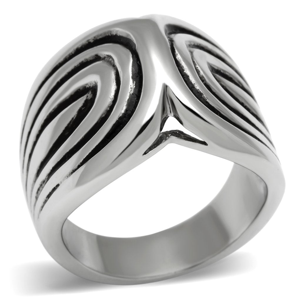 JCE521 High polished (no plating) Stainless Steel Ring with No Stone